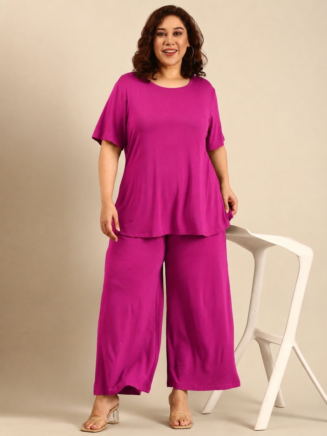 Pink Relaxed Co-ord Set (2 Piece)