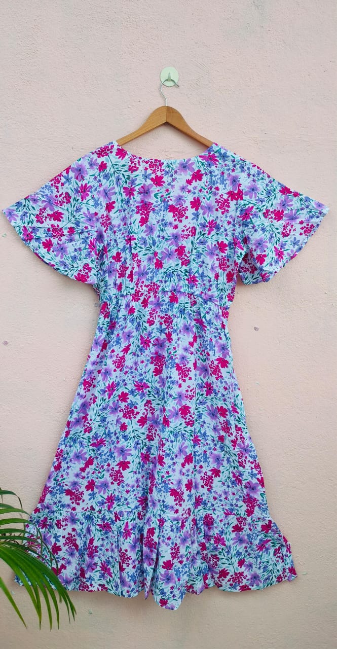 Floral Smocking Dress