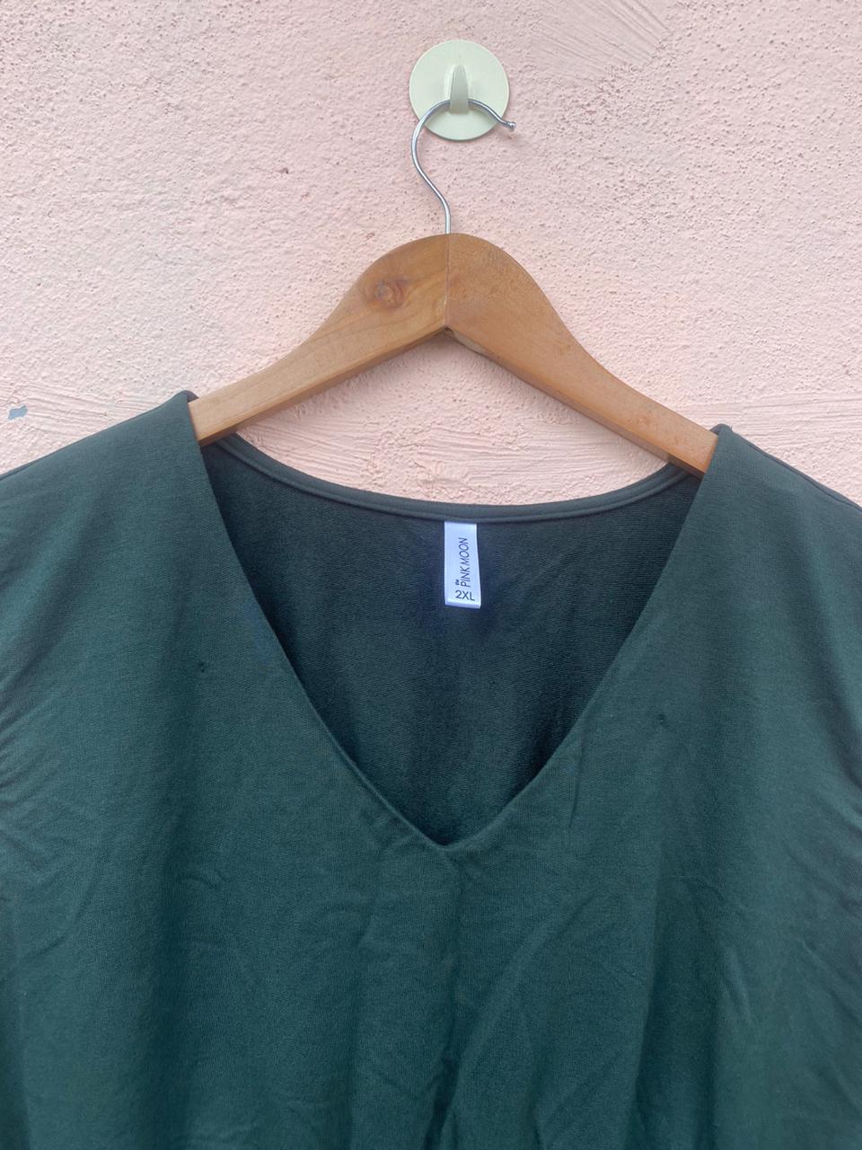 Dark Green crop top