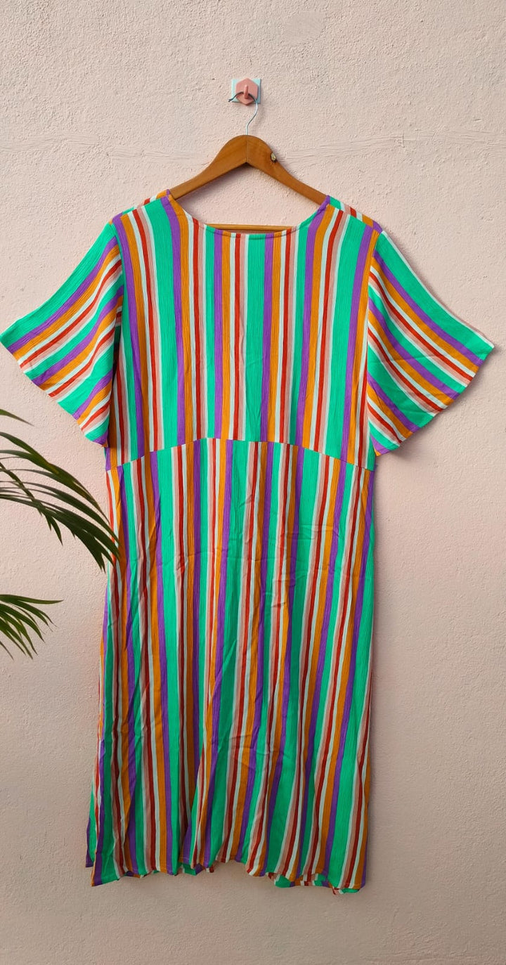 Multicolor Striped Dress