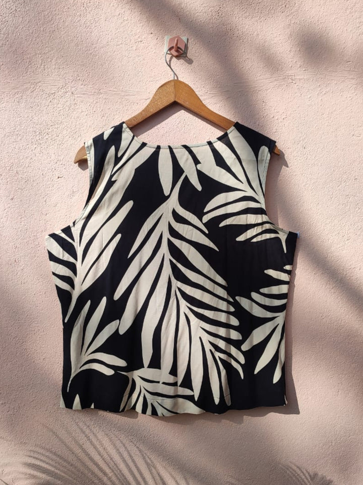 Printed Sleeveless Top