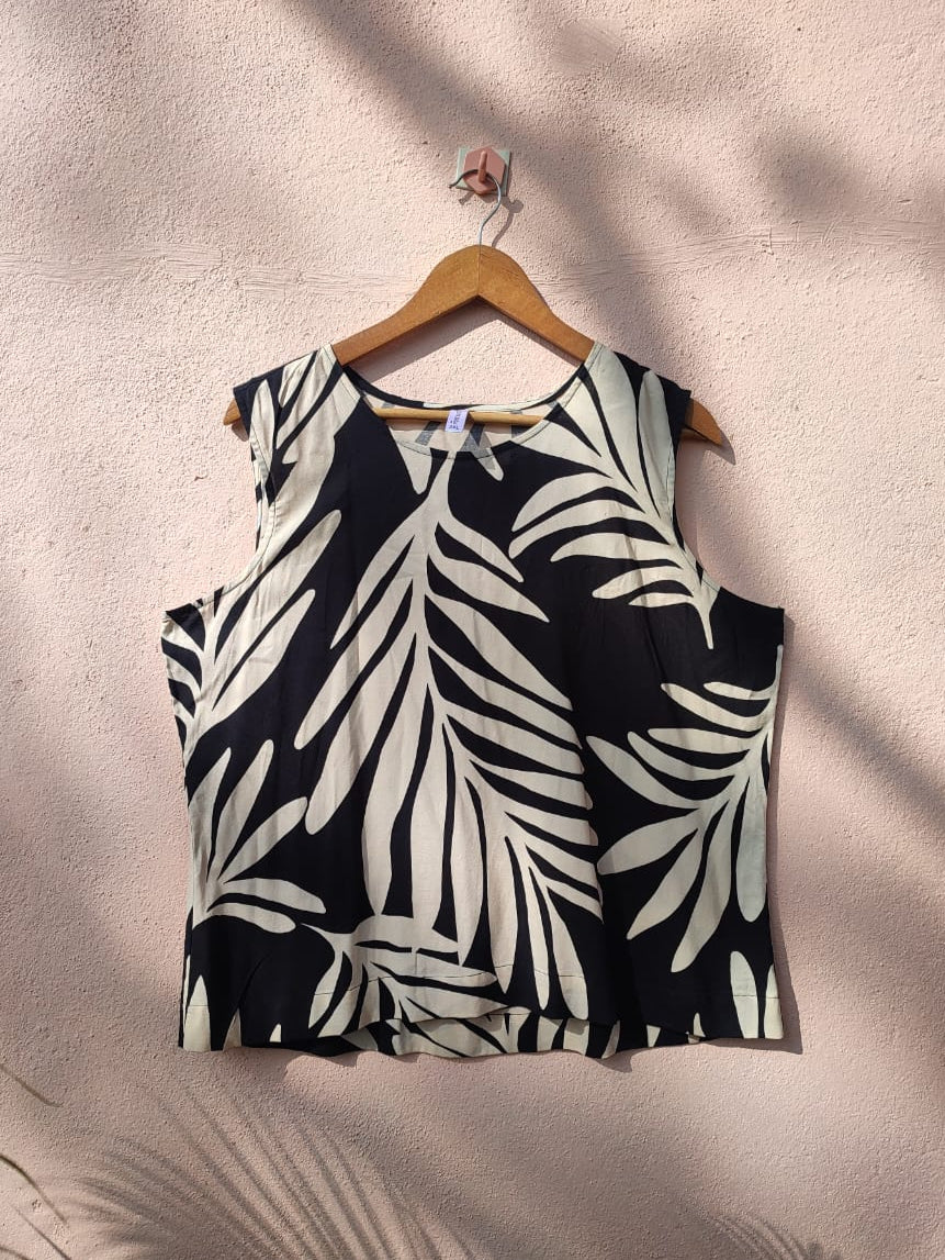 Printed Sleeveless Top