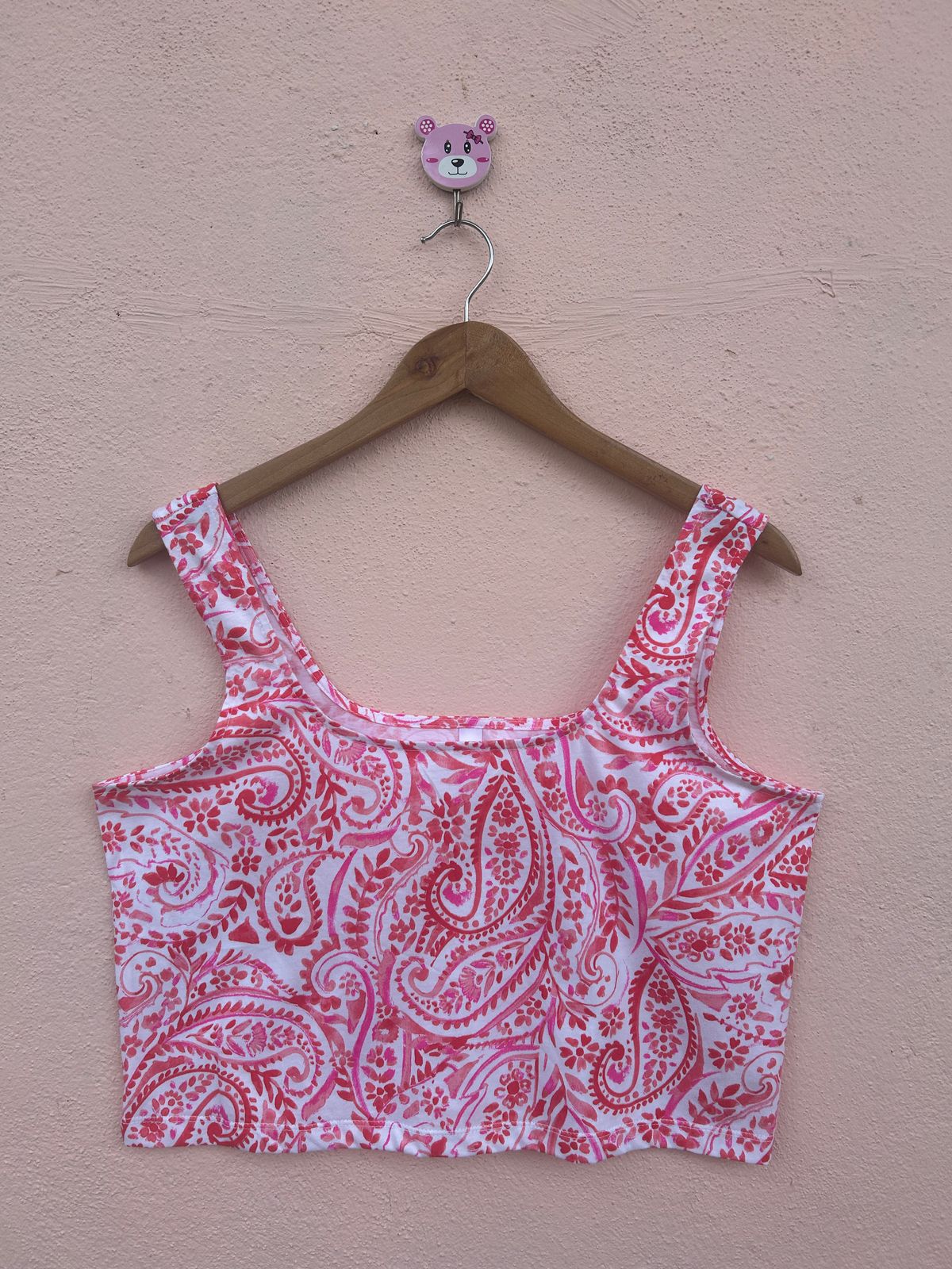 Paisley Printed Crop Top