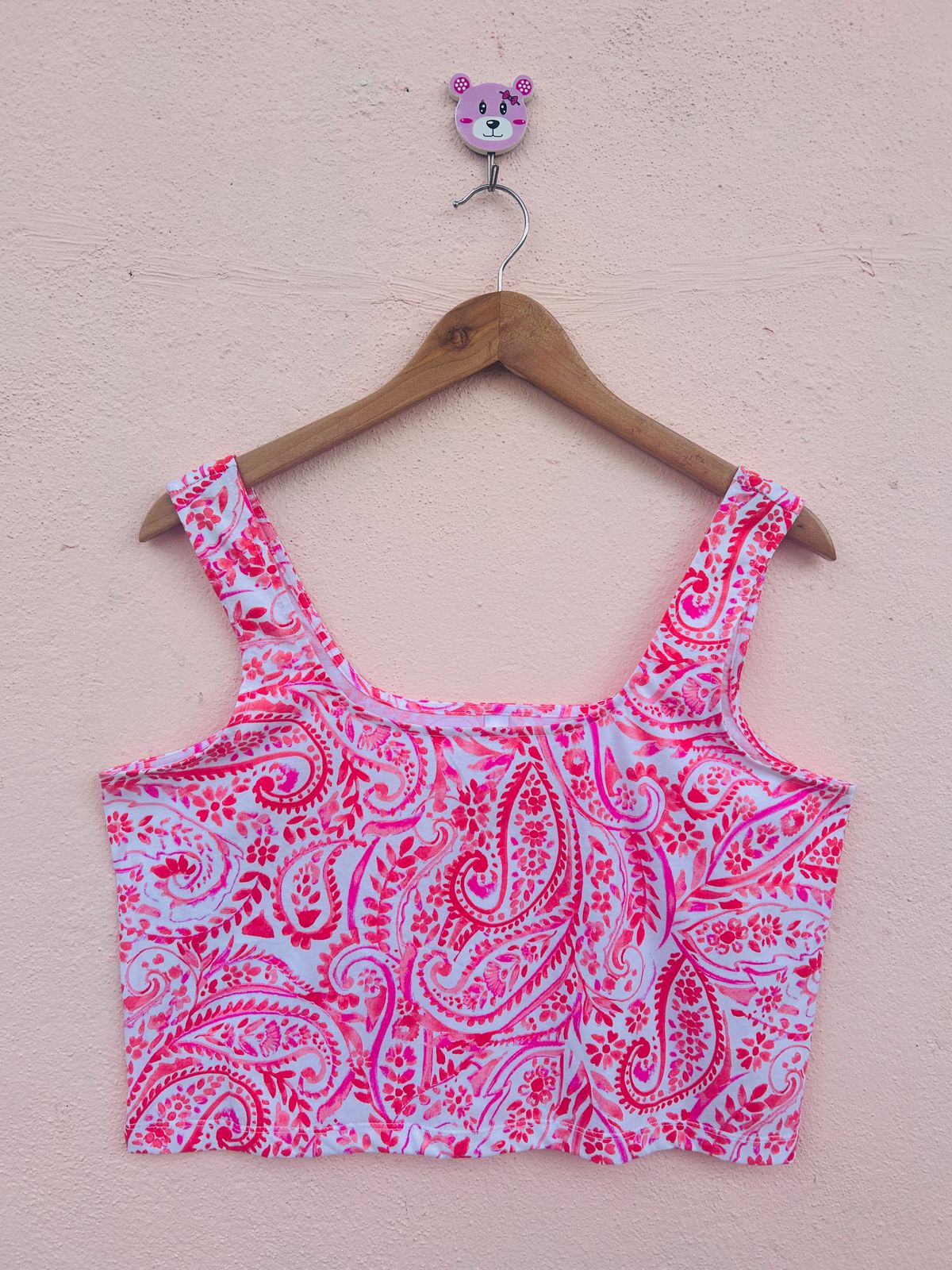 Paisley Printed Crop Top