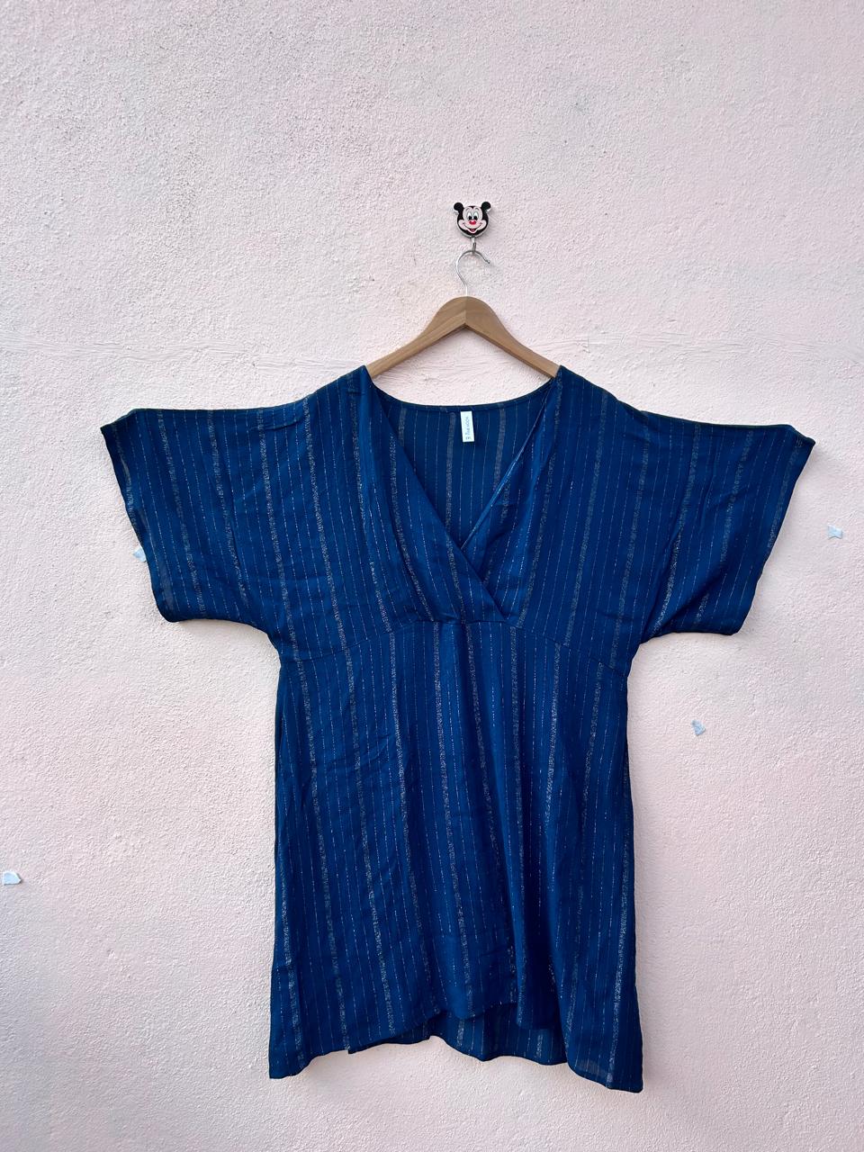 Navy Shimmer Tunic