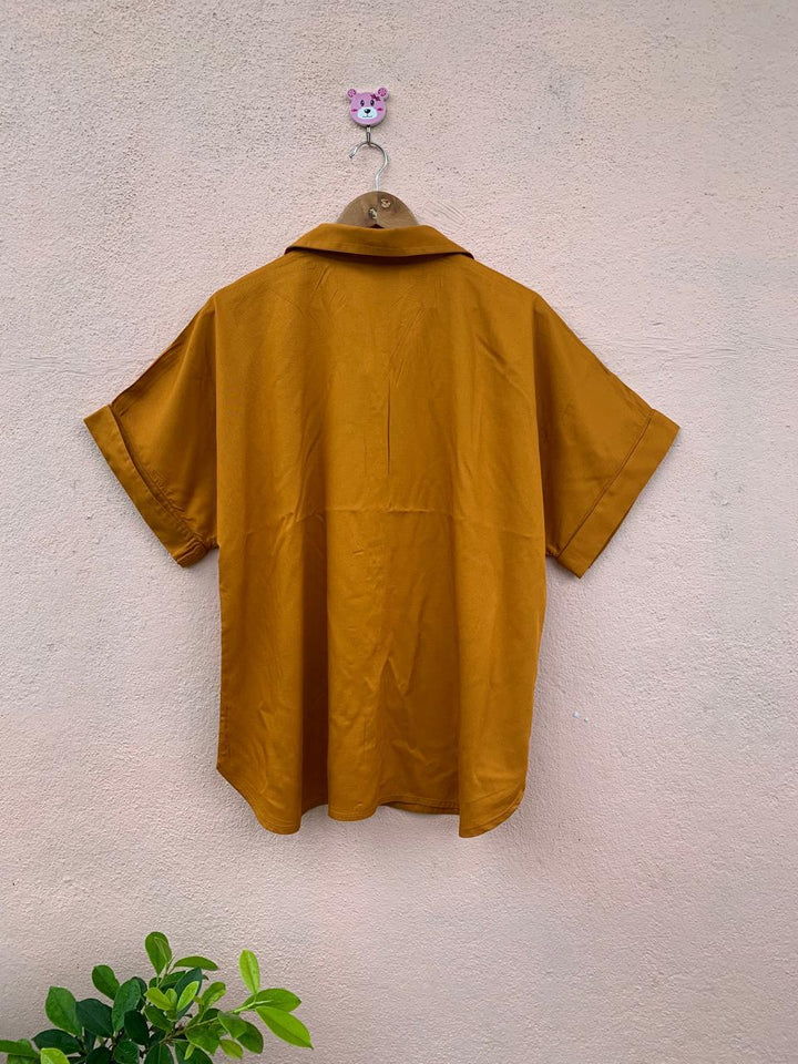 Ochre Button-Down Shirt