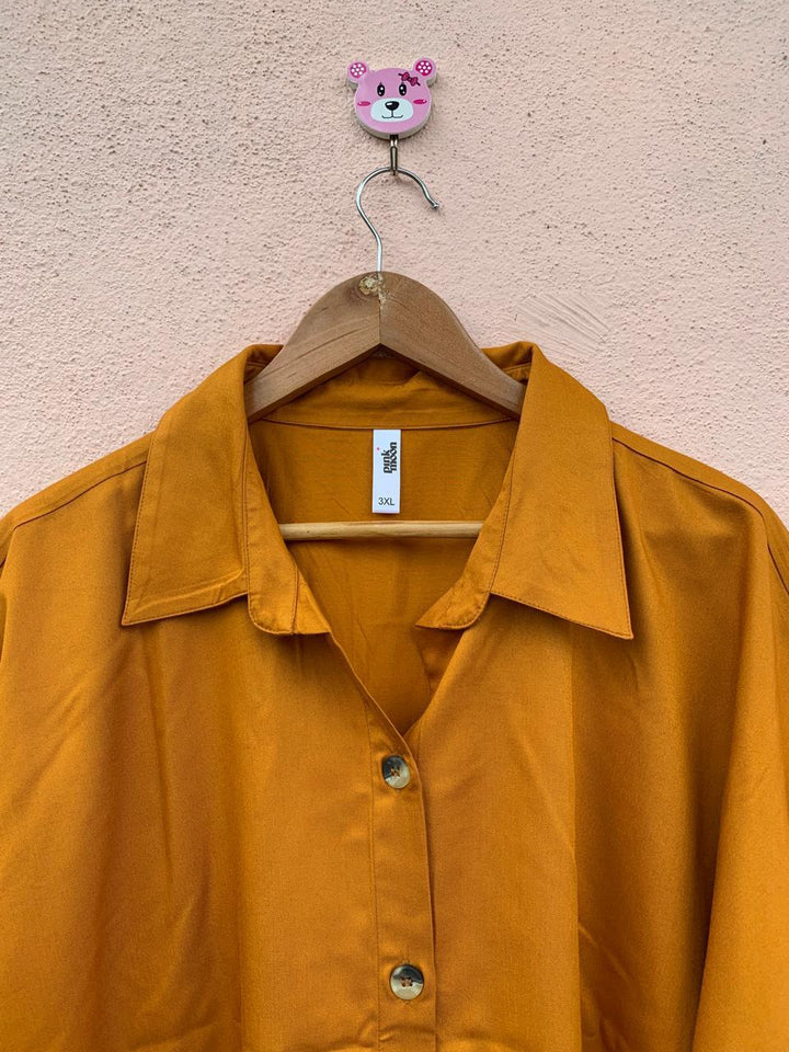 Ochre Button-Down Shirt