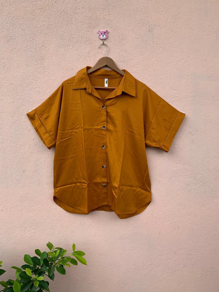 Ochre Button-Down Shirt