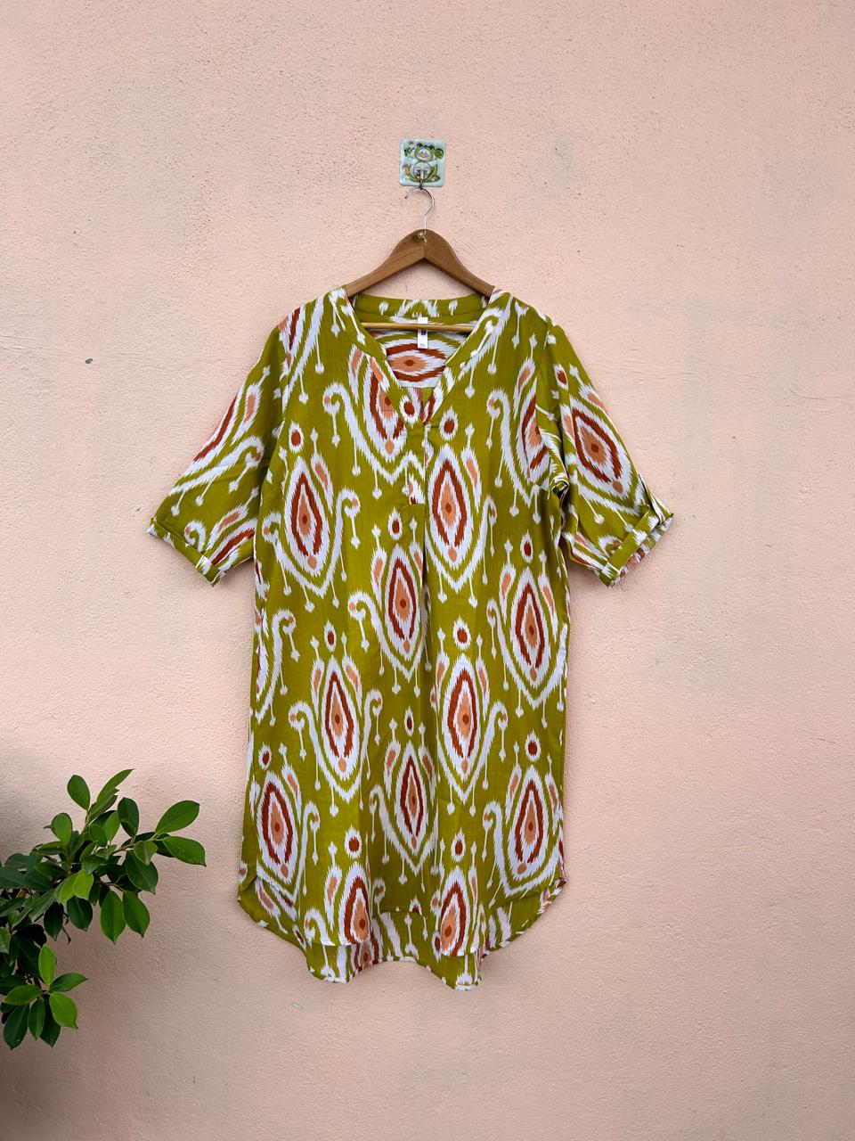 Olive Ikat Breeze Co-ord Set