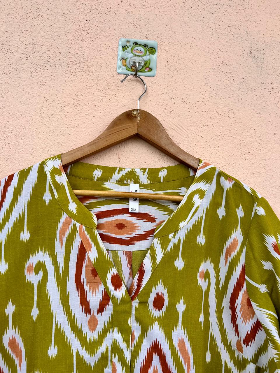 Olive Ikat Breeze Co-ord Set