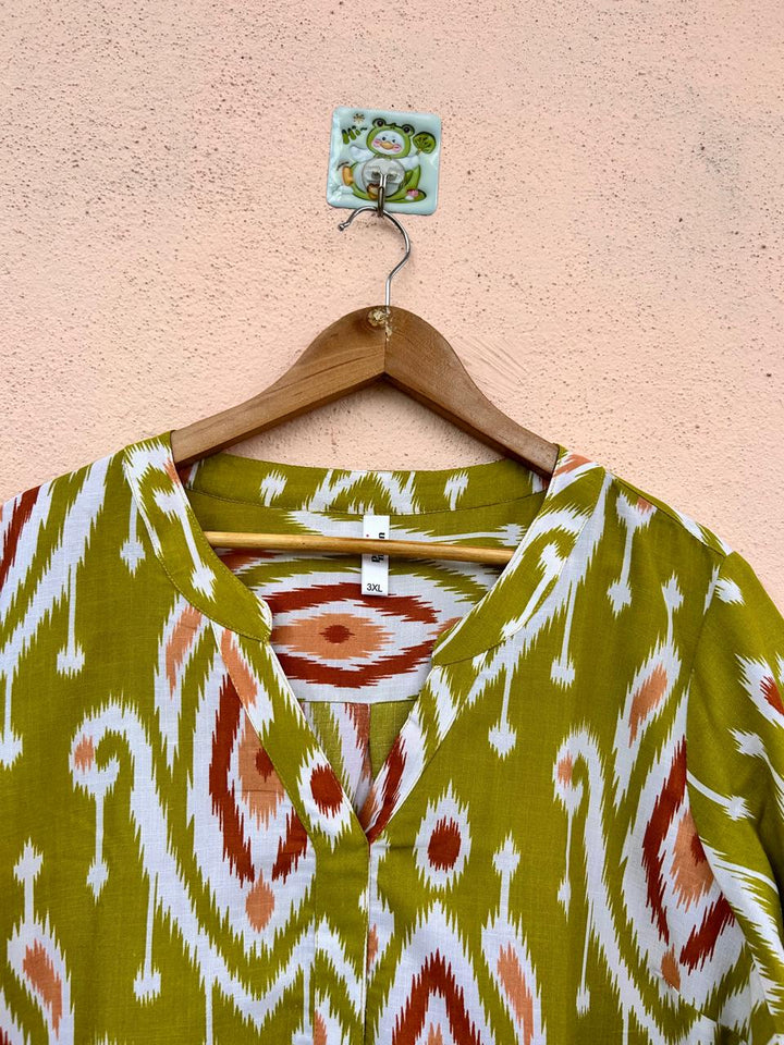 Olive Ikat Breeze Co-ord Set
