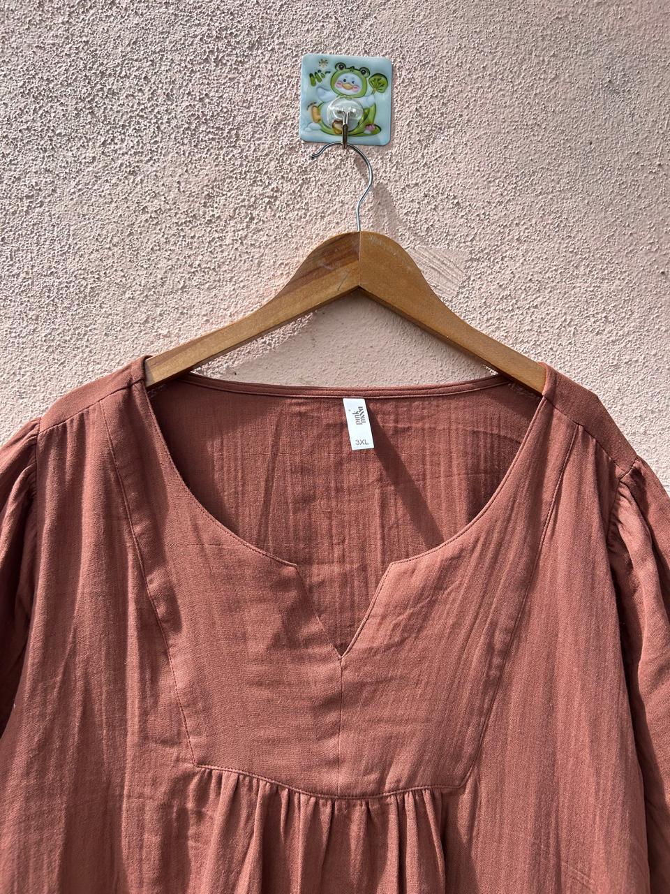 Mocha Muse V-Neck Dress