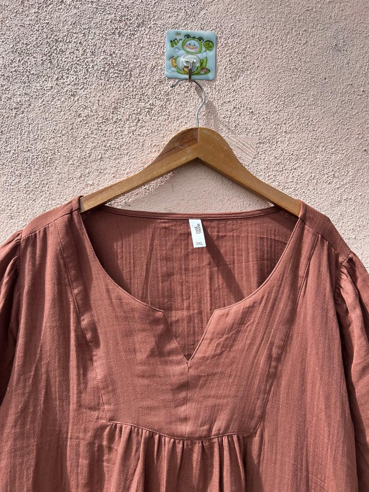 Mocha Muse V-Neck Dress
