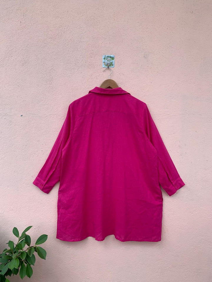 Pink Elegance Button-Down Shirt