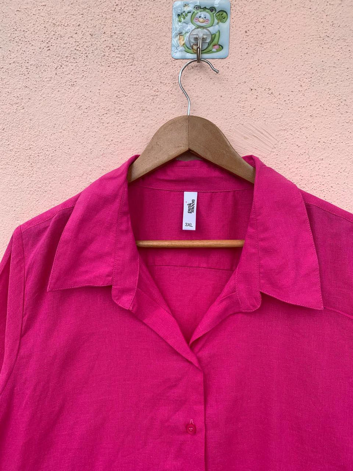 Pink Elegance Button-Down Shirt