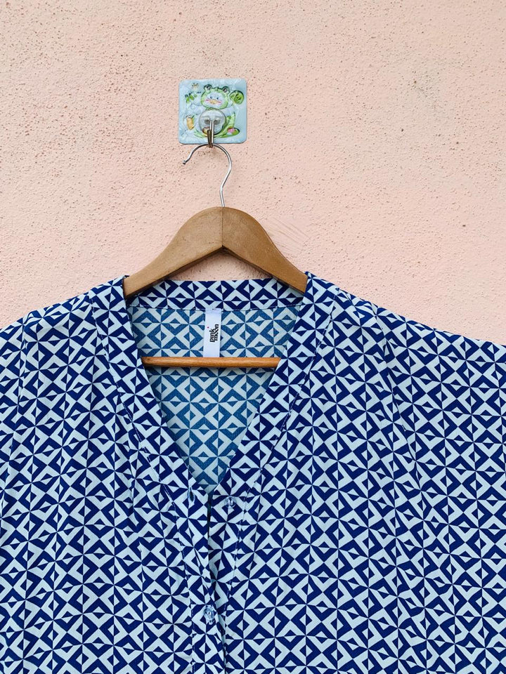 Blue Sky Printed Top