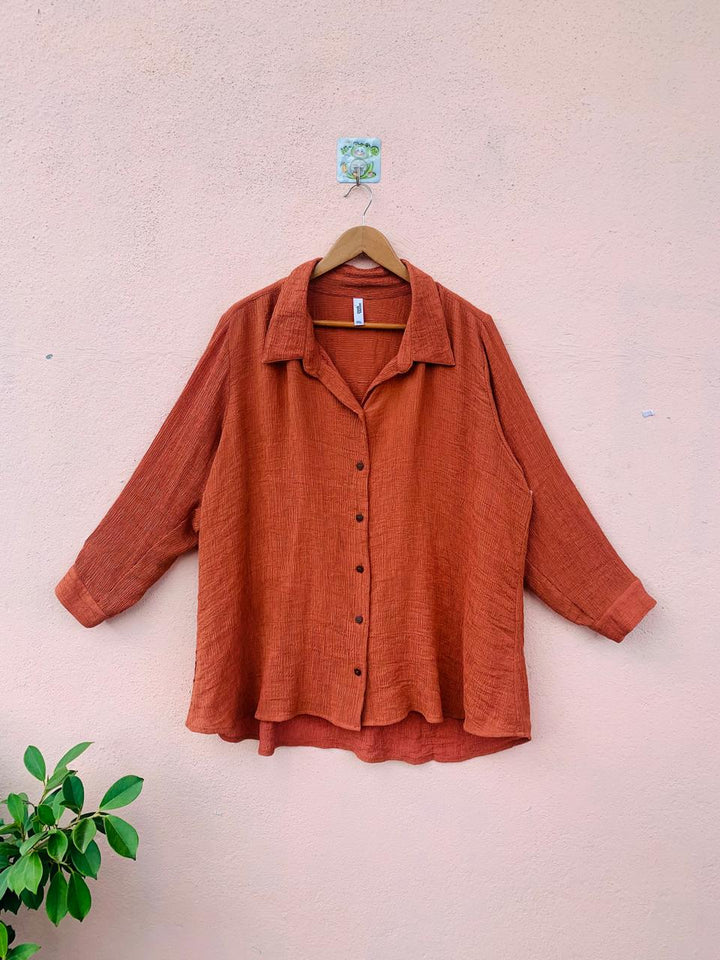 Rust Collar Shirt