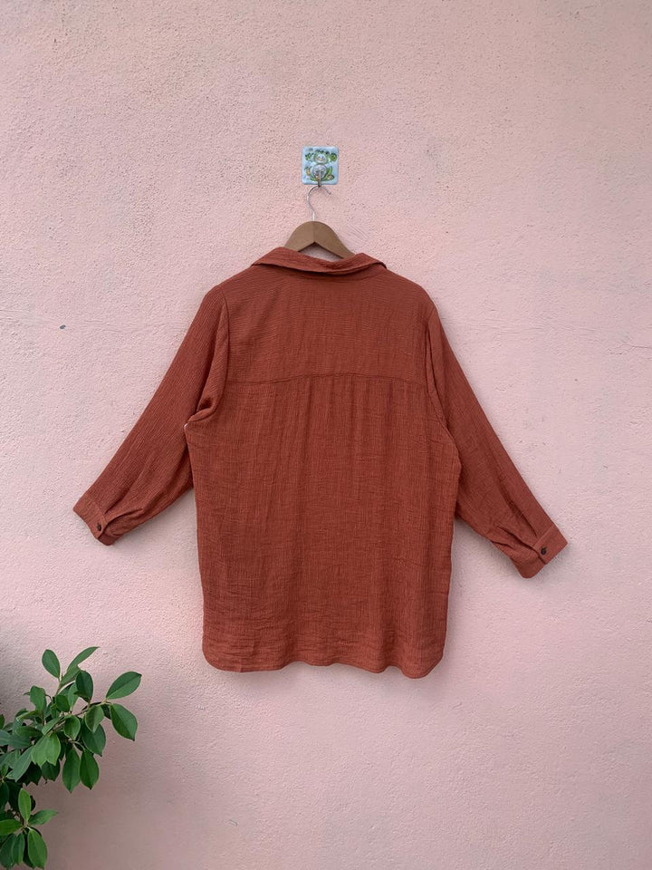Rust Collar Shirt