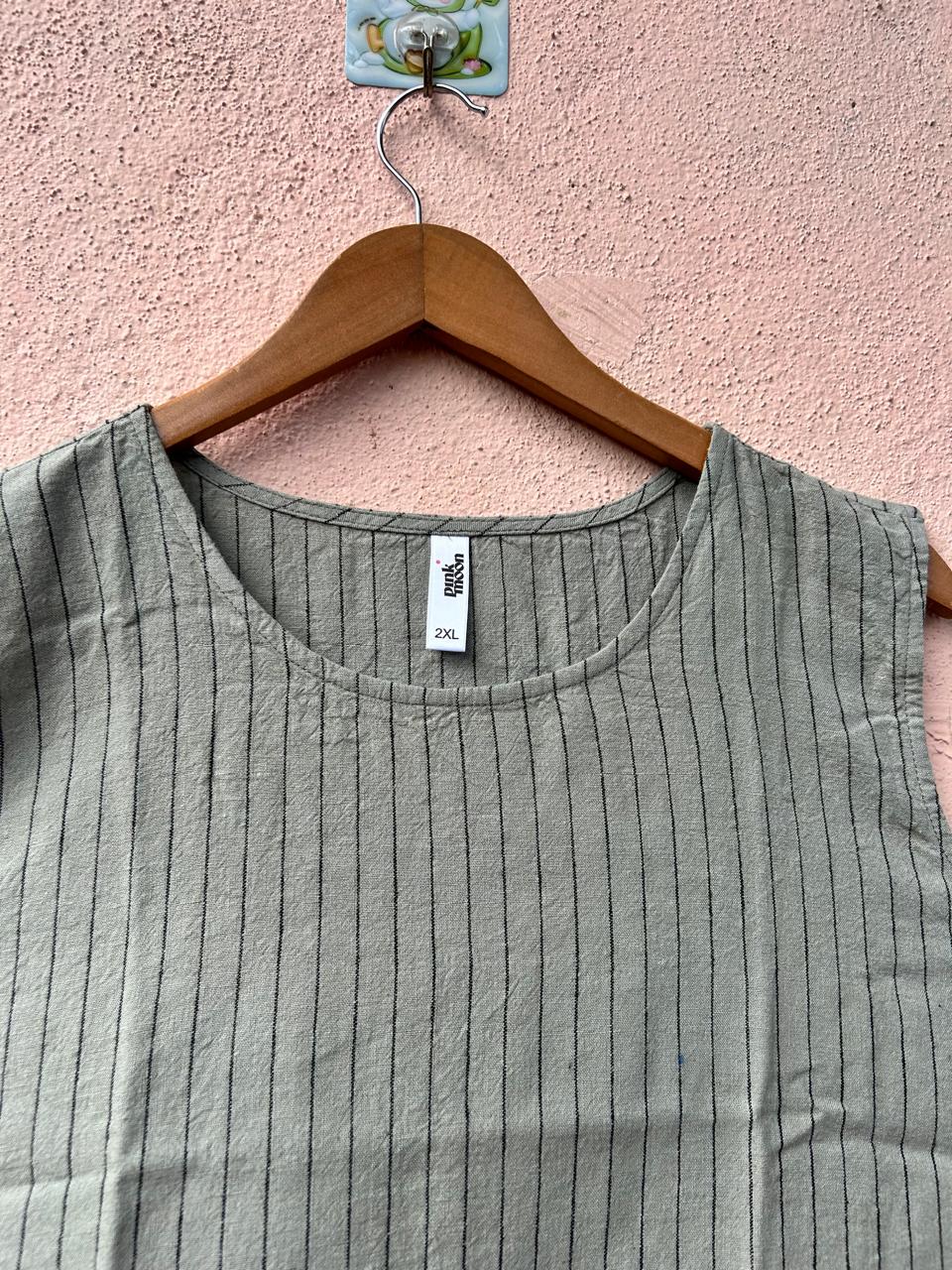 Olive Sleeveless Tank Top