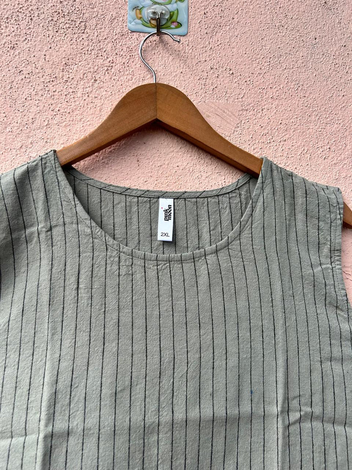 Olive Sleeveless Tank Top