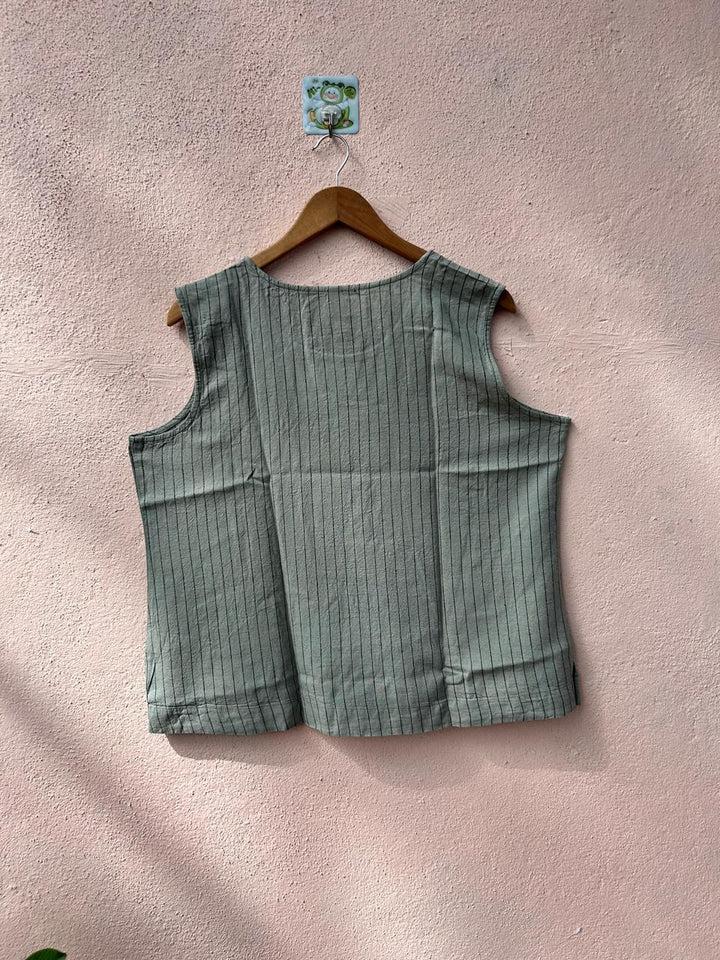 Olive Sleeveless Tank Top