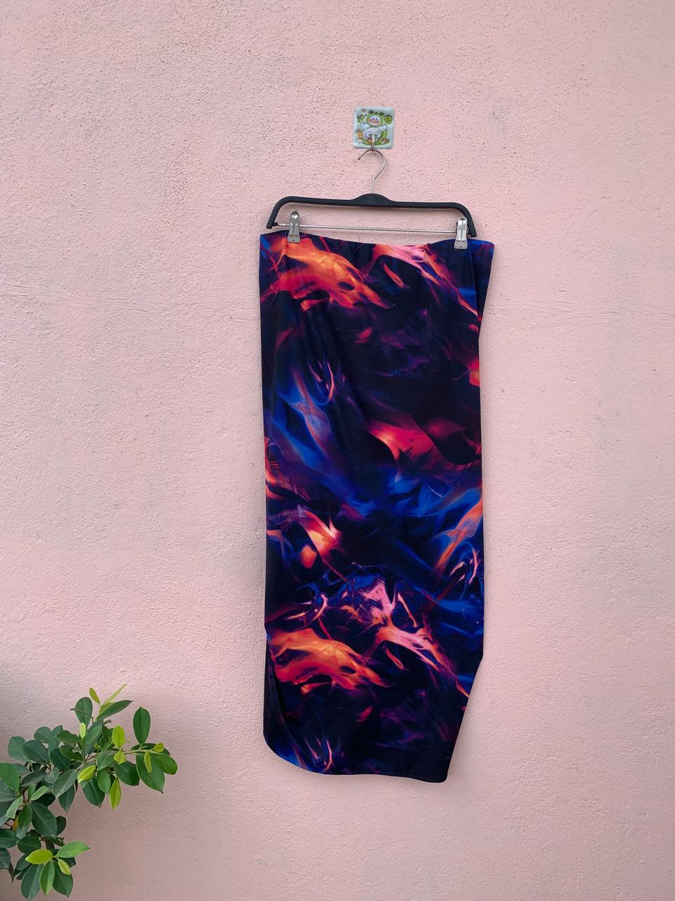 Multi-Color Ruched Skirt