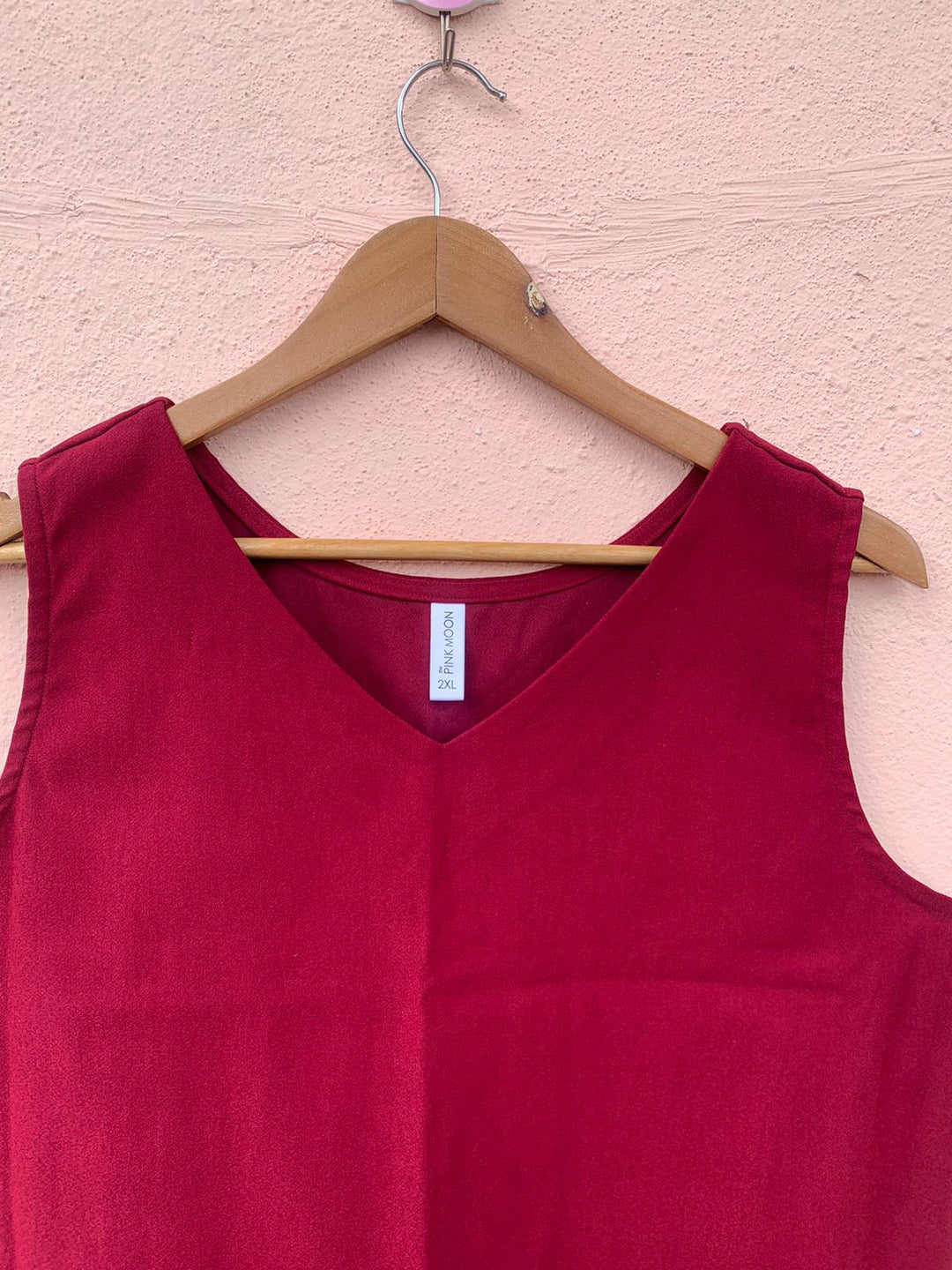 Maroon Sleeveless Bodycon Short Dress