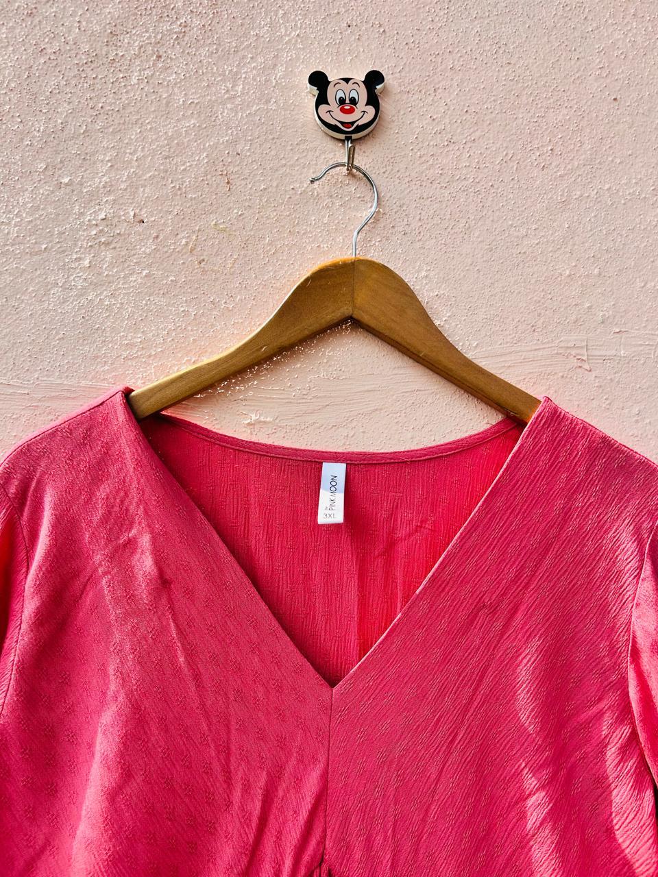 Peach Alia Cut Dress
