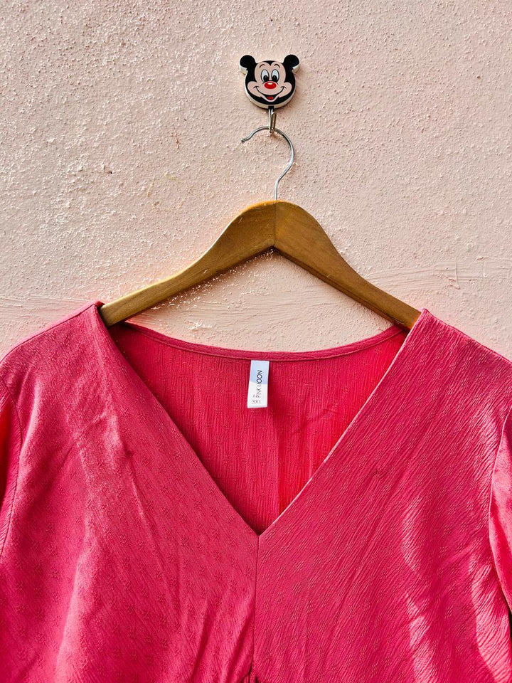 Peach Alia Cut Dress