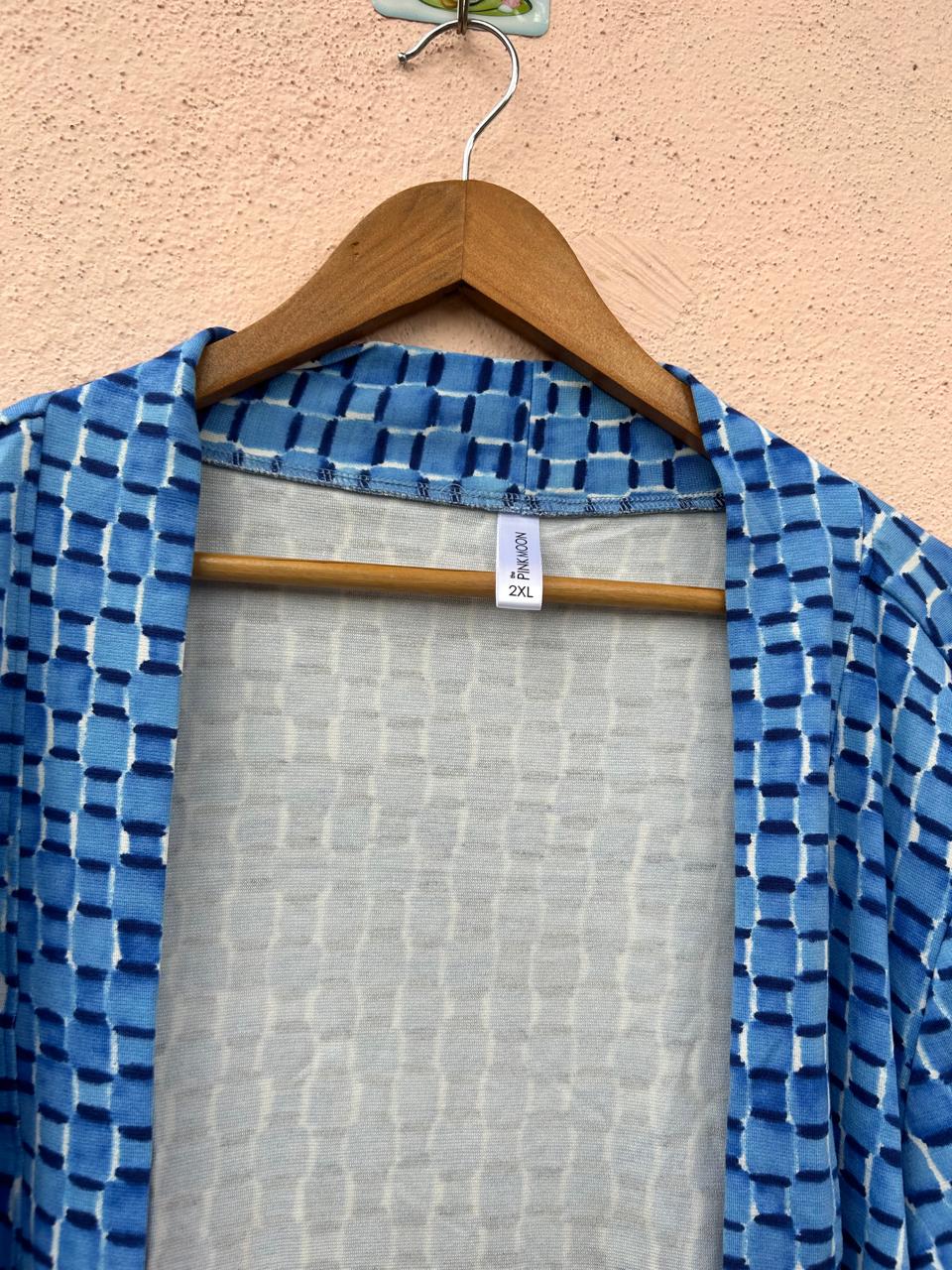 Blue Printed Shrug