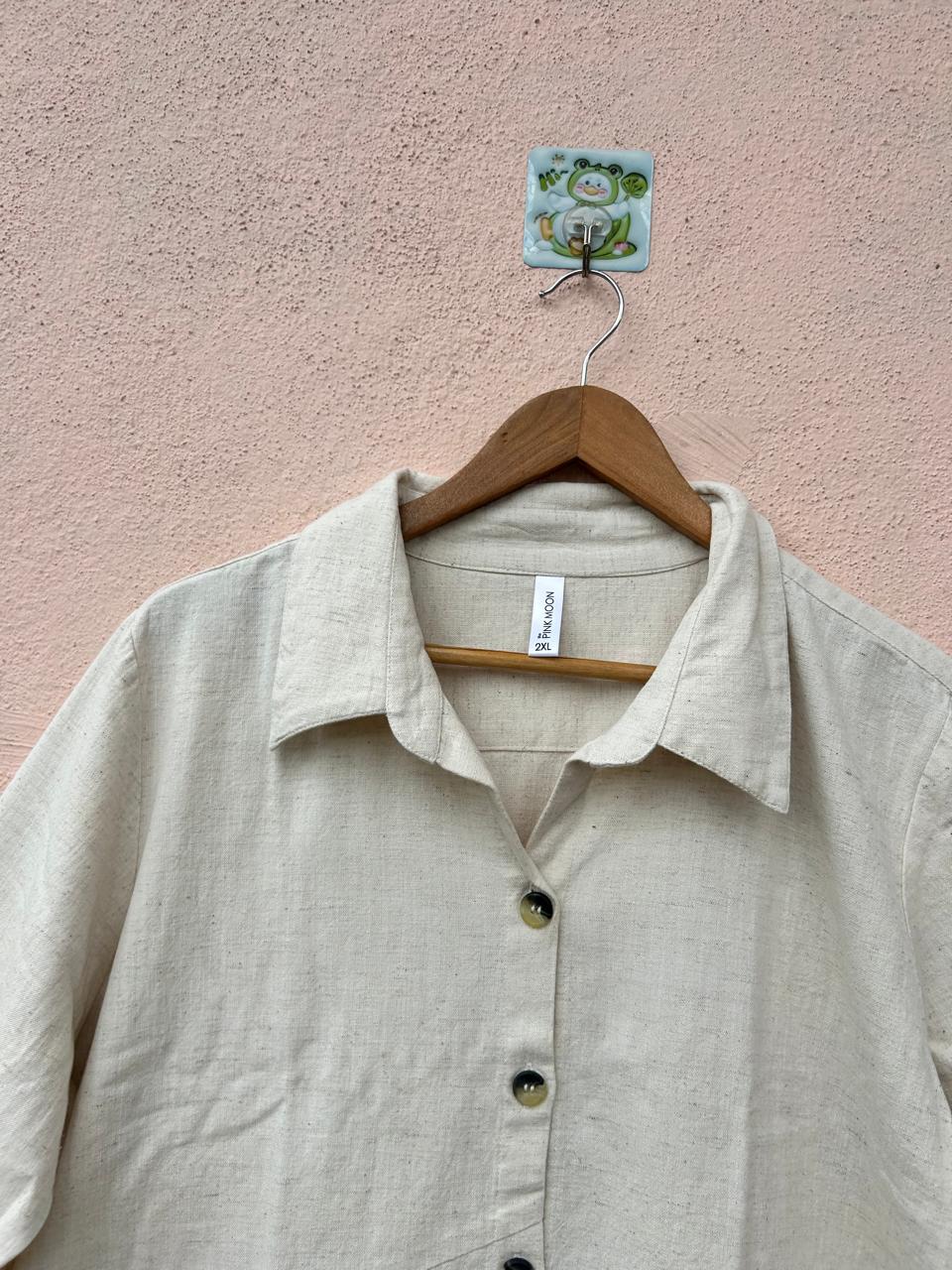 Beige Linen Shirt