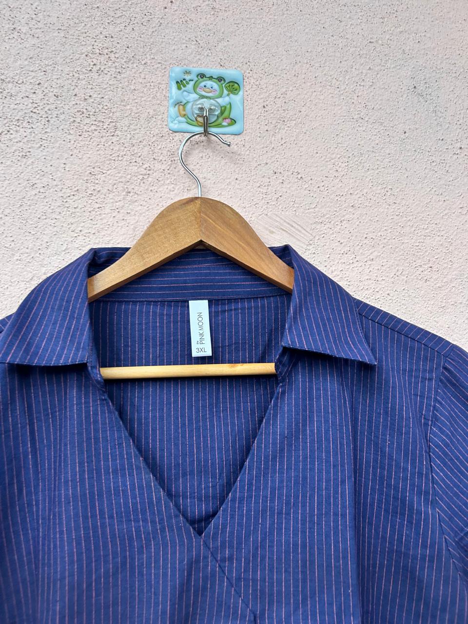 Navy Stripe Top