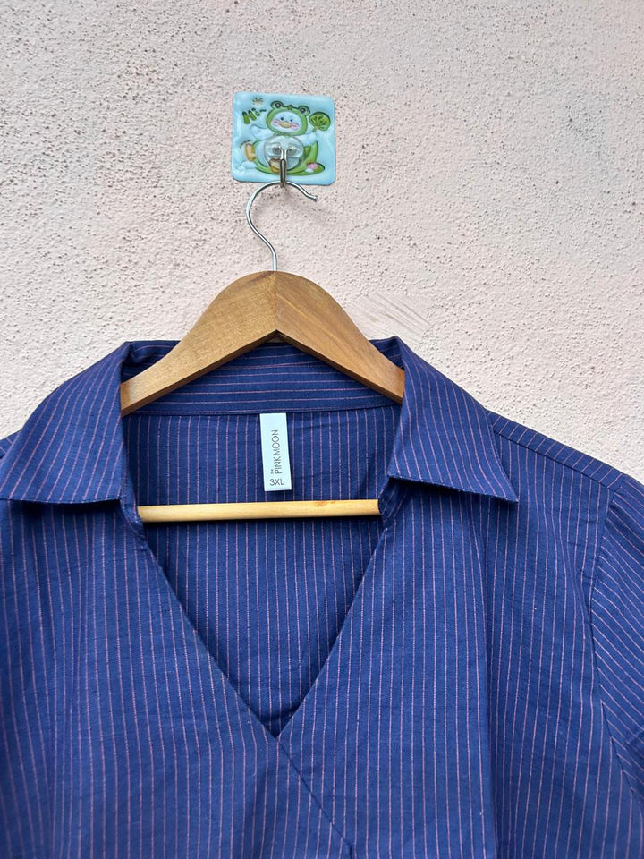 Navy Stripe Top