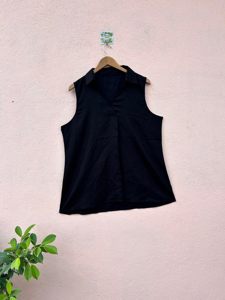 Black Sleeveless Top