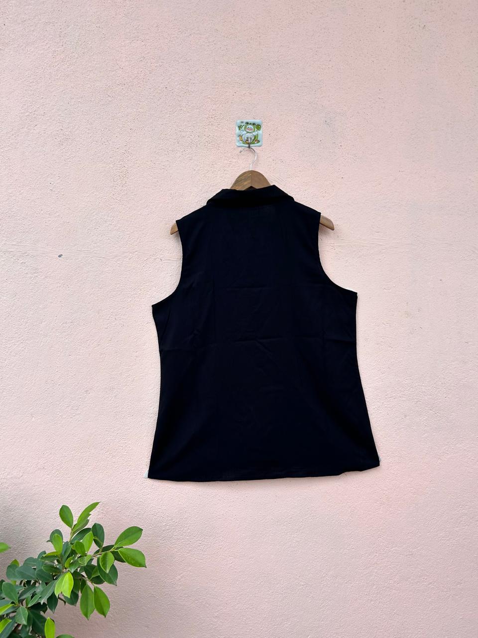 Black Sleeveless Top