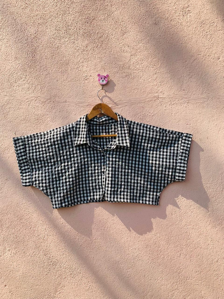 Check Crop Top
