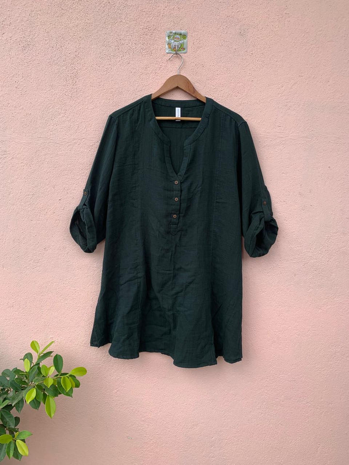 Green Cotton Tunic