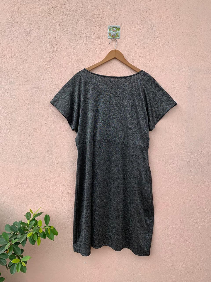 Black Shimmer Party Dress