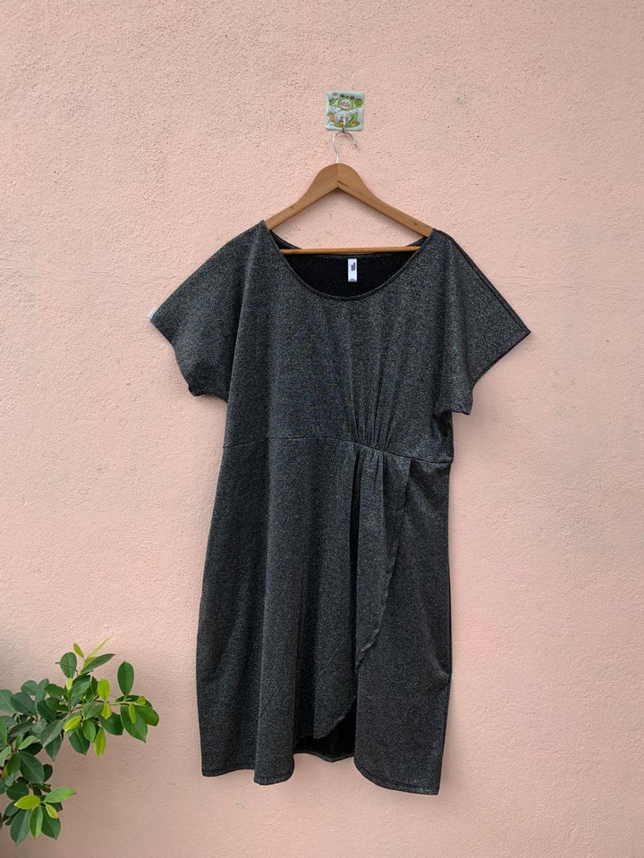 Black Shimmer Party Dress