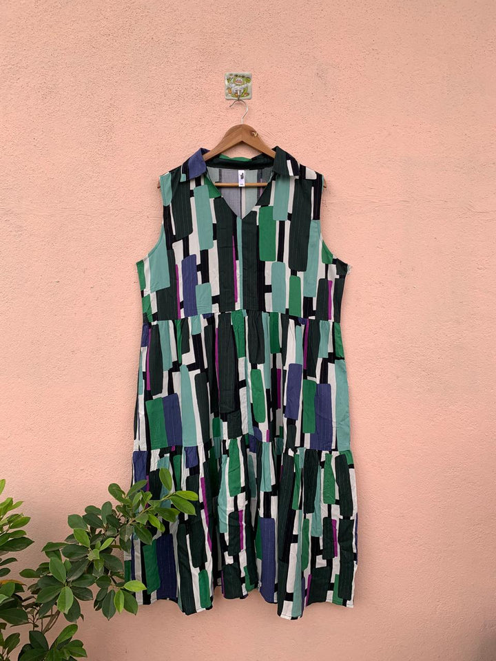 Printed Sleeveless Dress