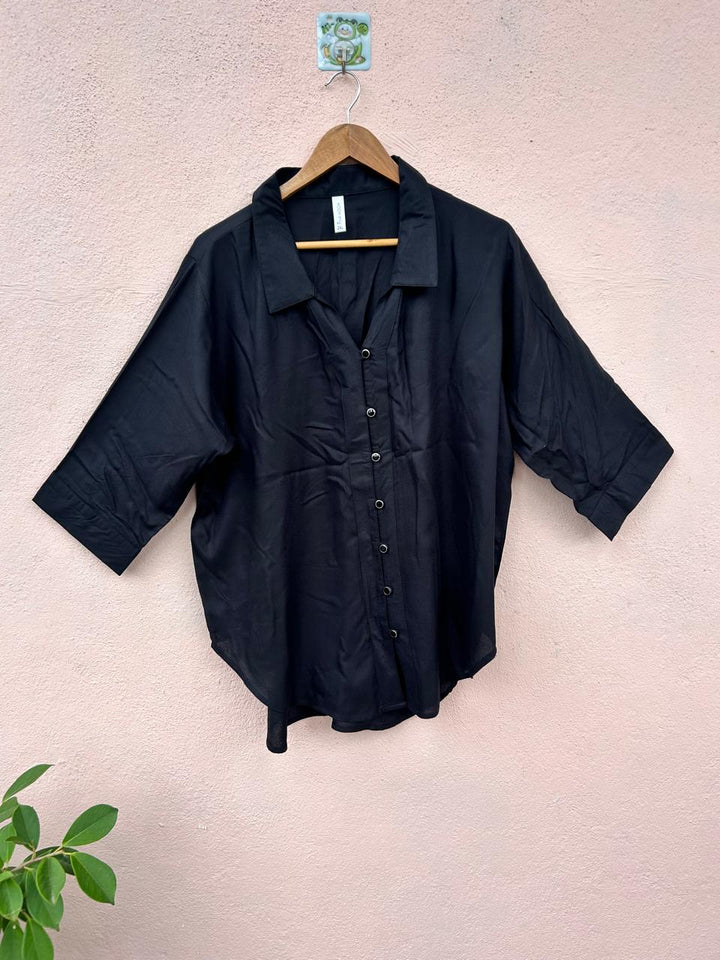 Black Button-Up Shirt