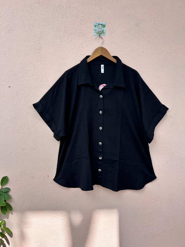 Black Collared Shirt