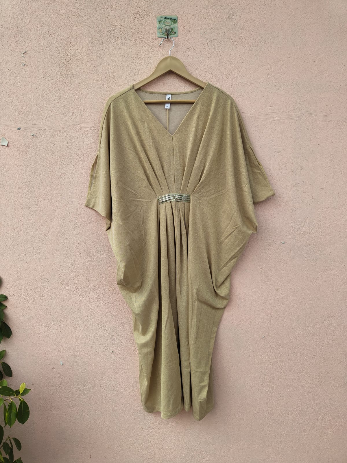 Beige Kaftan Dress