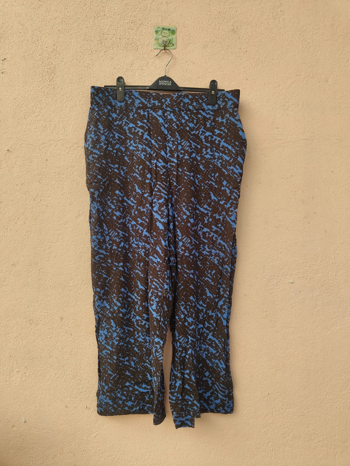 Blue And Black Printed Palazzo