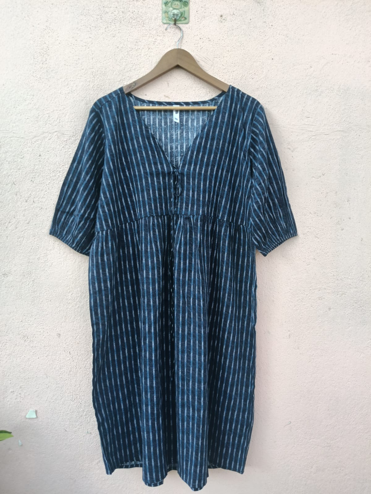 Navy Blue Printed Dress