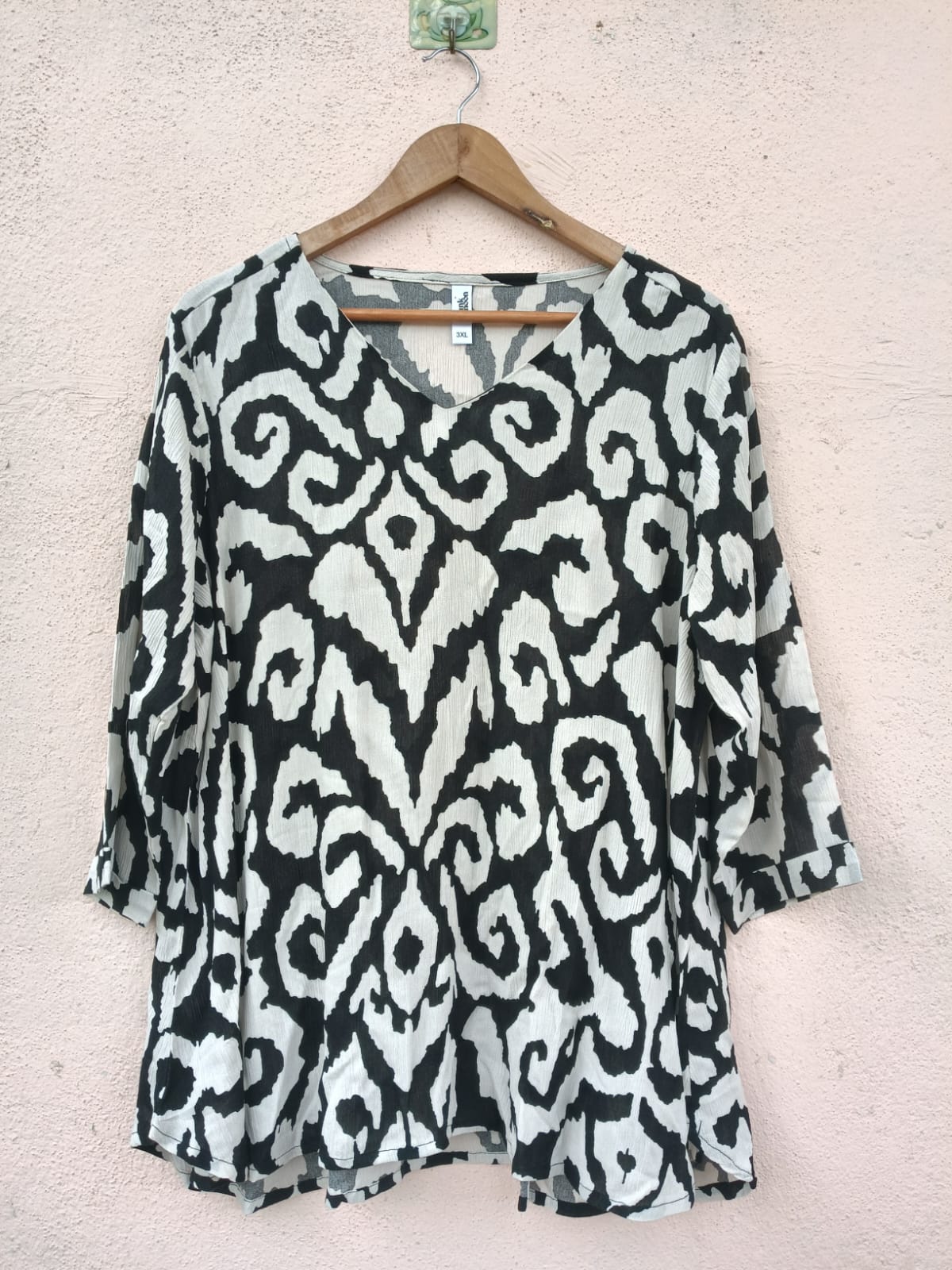 Black V-Neck Top