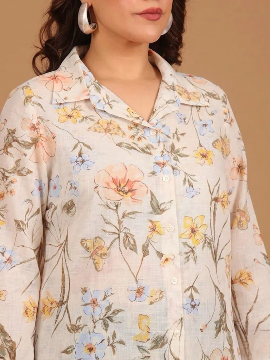 Floral Button-Down Shirt