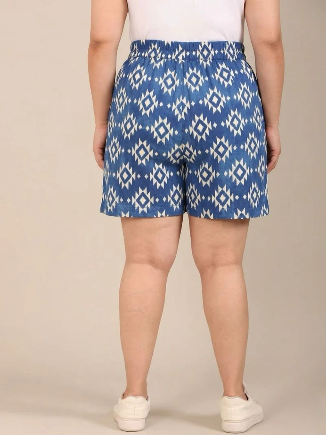 Cobalt Ikkat Shorts