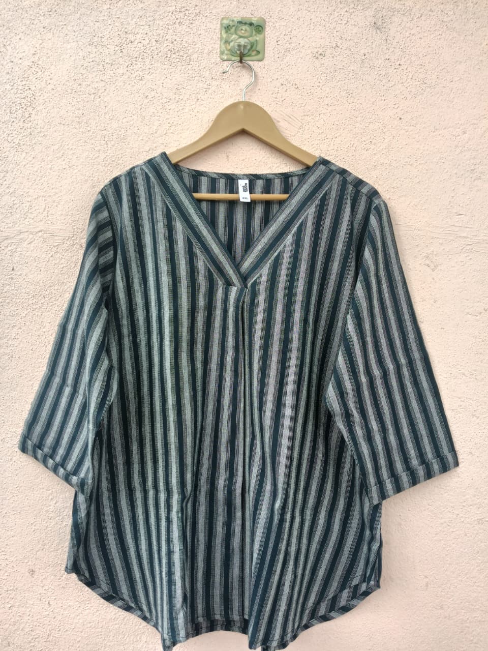 Navy Striped Top