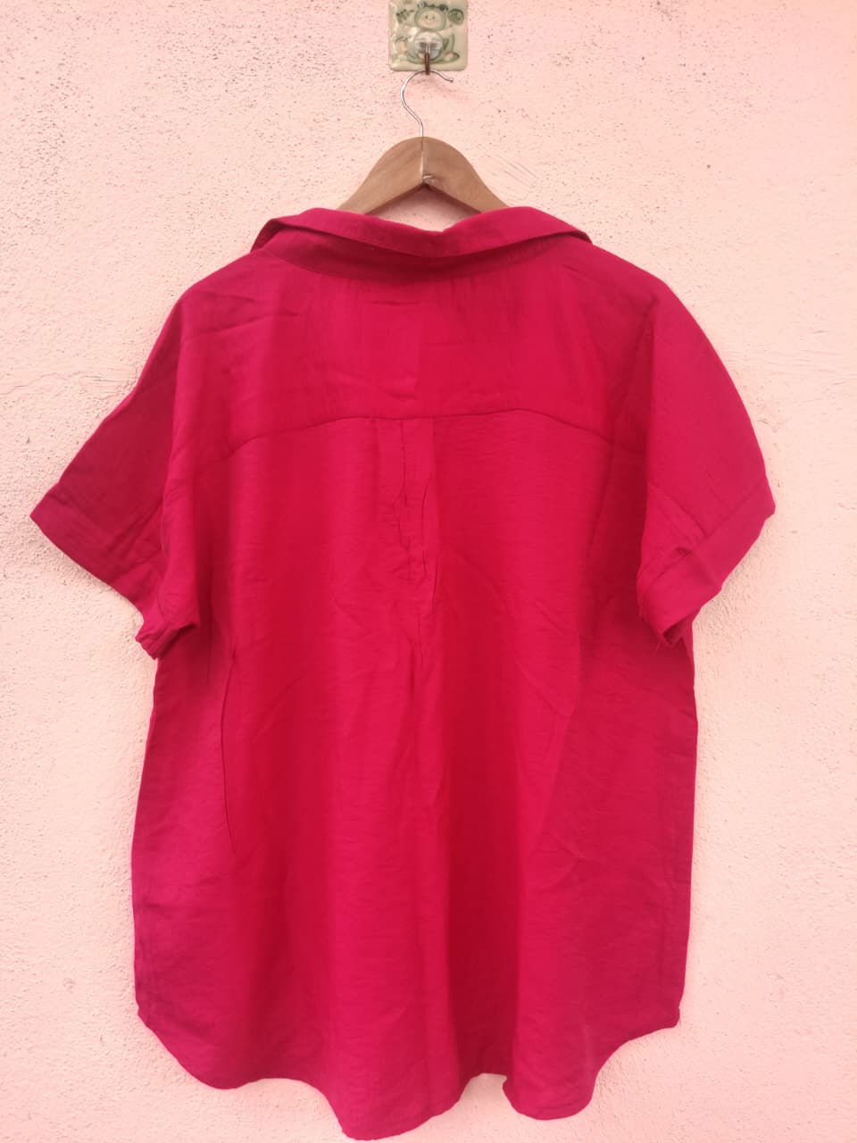 Pink Collar Neck Top